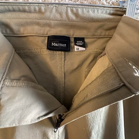 Marmot Pants Women’s Sz 12 XL Tan Rollup Convertible Lightweight Outdoor Hiking - Picture 8 of 16